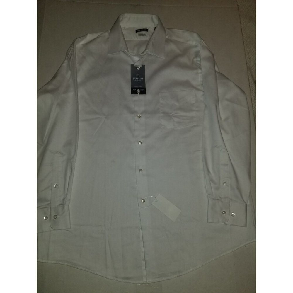 Van Heusen nwt‎ reg fit stretch sz 16.5 L